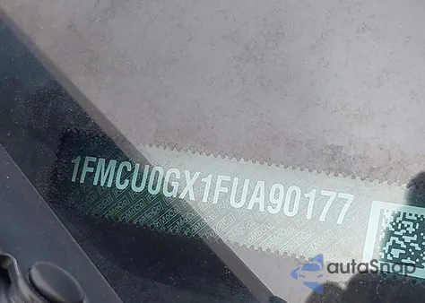 2015 Ford Escape Se from USA, damaged, VIN 1FMCU0GX1FUA90177
